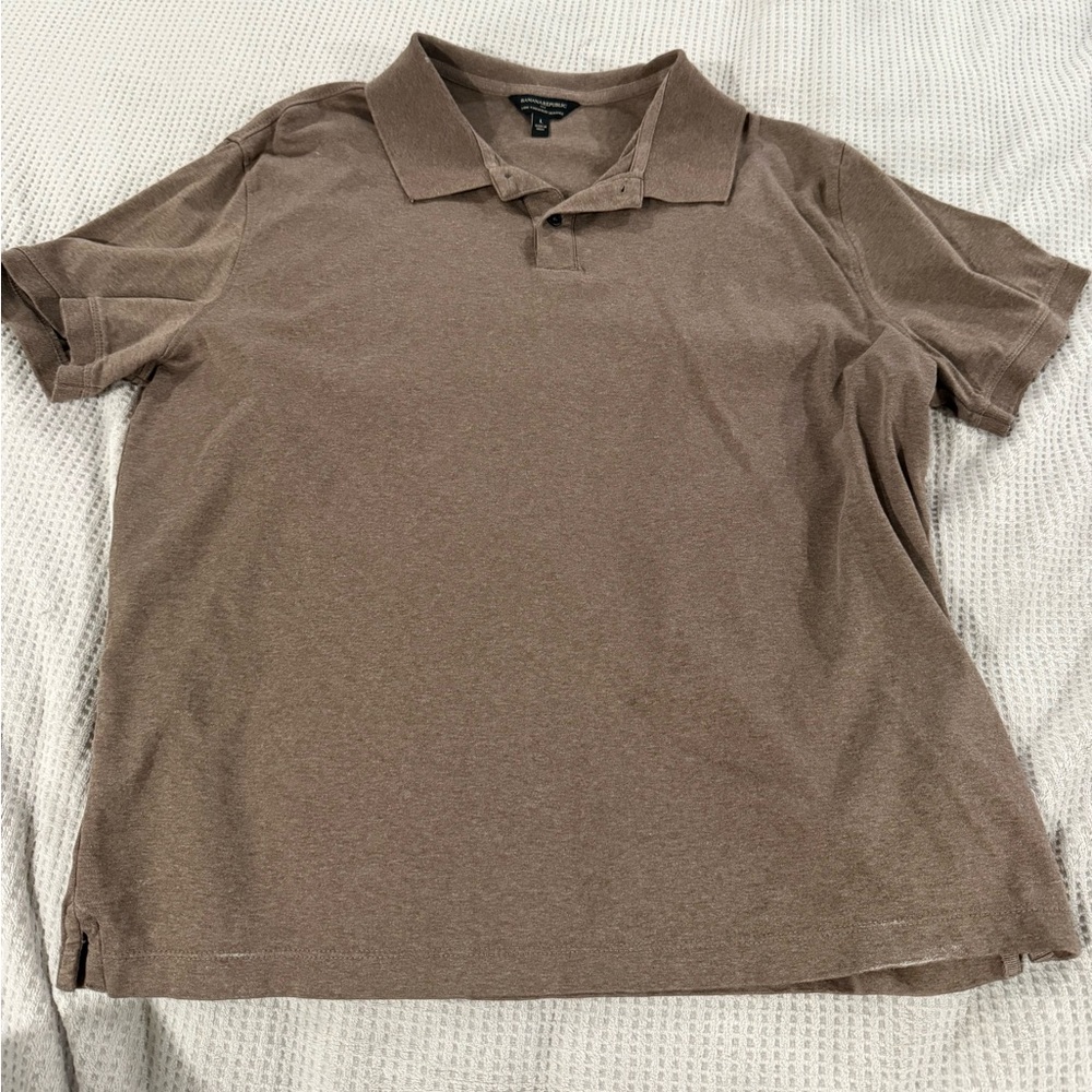 NWOT Banana republic men’s brown polo